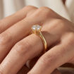 Forlovelsesring med lab grown diamant 0,50 ct River (E) VS i gult gull. Leticia - 18007050LG-gg