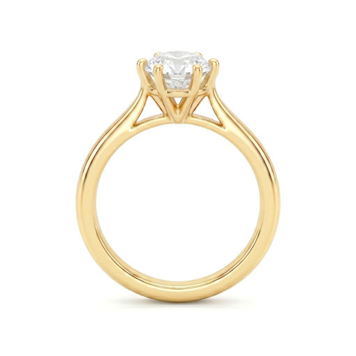 Diamantring forlovelsesring 0,50 ct i 14kt gult gull. Leticia - 18007050gg