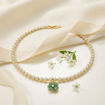 Swarovski smykke Idyllia charm Clover, Green, Gold-tone plated - 5743130
