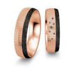 Gifteringer med carbon, diam. 0.040 ct, 6 mm. Carbon - 4806503