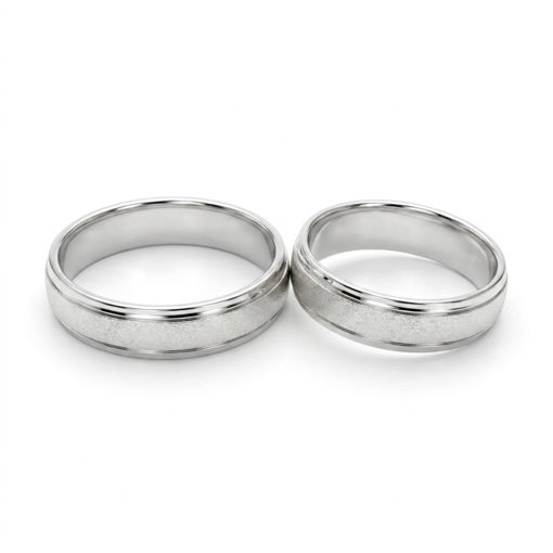 Espeland gifteringer SE128HV40 i hvitt metall - SE128HV40