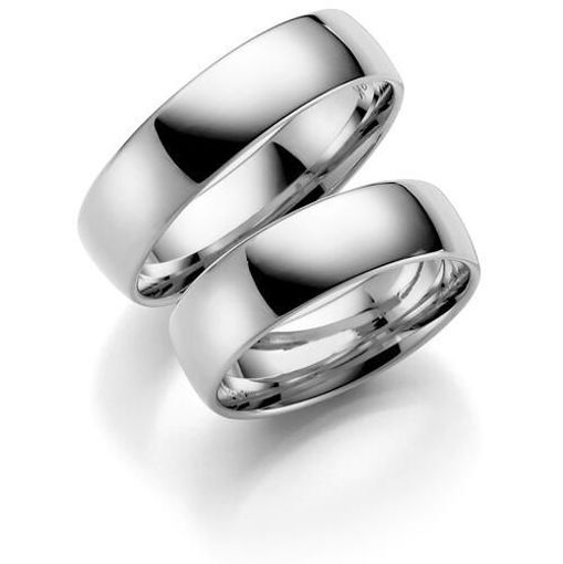 Gifteringer i hvitt gull 14 kt, 7 mm. ESPELAND - SE101HV70