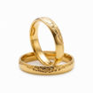 Gifteringer i serien Deg&Meg  i  585 gult gull, 4 mm. ESPELAND - SE124GU40