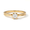 Forlovelsesring i gult gull med 0,10 ct diamant - 2221100