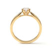 Forlovelsesring i gult gull med 0,10 ct diamant - 2221100