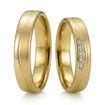 Gifteringer i gult gull 14 kt, 4 mm. GERSTNER - 200770