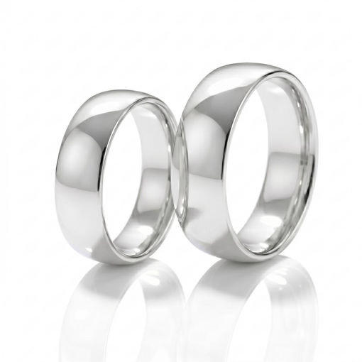 Gifteringer i hvitt gull 14 kt 7 mm fra Espeland - SE101HV70
