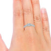 Diamantring forlovelsesring - frierring i hvitt gull 0,46 ct W-Si-ABR00128