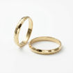 Gifteringer i serien Deg & Meg i 585 gult gull 3 mm. ESPELAND - SE118GU30