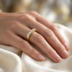 Alliansering i 14 karat gult gull med diamanter - 85050700
