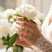 Iselin alliansering i gult gull med diamanter - 85030100