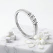 Iselin alliansering i hvitt gull med diamanter - 8503030