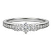 Diamantring i hvitt gull 0,44 ct - ABR00128E