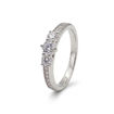 Diamantring i hvitt gull 0,44 ct - ABR00128E