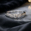 Diamantring i hvitt gull 0,44 ct - ABR00128E