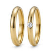 Gifteringer i gult gull 14 kt, 3 mm. GERSTNER - 282680