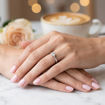 Forlovelsesring i hvitt gull med lab grown diamant 0,70 ct River (E) - VVS2. Diona - 18001070LG