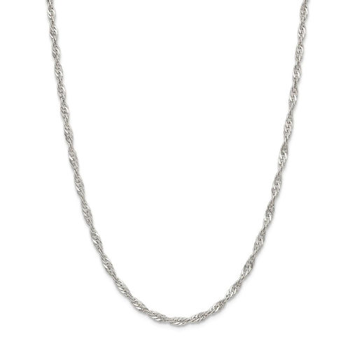 Singapore kjede i hvitt gull 14 kt, 45 cm, bredde 2.2 mm - 14HV2245