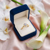 Forlovelsesring i gult gull med lab grown diamant 0,70 ct River (D) - VVS2. Diona - LG18001070gg