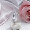 Forlovelsesring i hvitt gull med lab grown diamant 0,50 ct River (D) - VVS2. Leticia - LG18007050