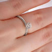Forlovelsesring med lab grown diamant 0,50 ct River (E) VS2. Leticia - 18007050LG
