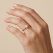 Diamantring forlovelsesring 0,50 ct i 14kt gult gull. Aida -18016050gg