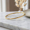 Armbånd gull. Armring rund profil, gult gull 14 kt, 3 mm, classic - 02GU3065
