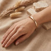 Armbånd gull. Classic armring buet profil, gult gull 14 kt, 10 mm - 01GU1065