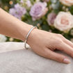 Armbånd gull. Classic armring rund profil, hvitt gull 14 kt, 3 mm - 02HV3065