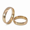 Gifteringer i gult gull 14kt, 4 mm, modell 167. RUBIN - 1240