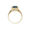 Diamantring i gult gull 0,115ct TW-Si med Topas - COC9890