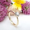 Diamantring forlovelsesring Frøya 0,43 ct River (E)-Si1 - 3106043