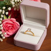 Diamantring forlovelsesring Frøya 0,43 ct River (E)-Si1 - 3106043