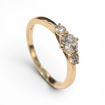 Diamant forlovelsesring i gult gull 0.40 ct - ABR01168g040