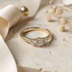 Diamant forlovelsesring i gult gull 0.30 ct - ABR01168g030