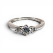 Diamant forlovelsesring i hvitt gull 0.40 ct - ABR01168hv040