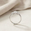 Diamant forlovelsesring i hvitt gull 0.40 ct - ABR01168hv040