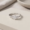 Diamant forlovelsesring i hvitt gull 0.50 ct - ABR01168hv050