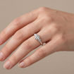 Diamant forlovelsesring i hvitt gull 0.50 ct - ABR01168hv050