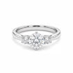 Diamant forlovelsesring i hvitt gull 0.50 ct - ABR01168hv050
